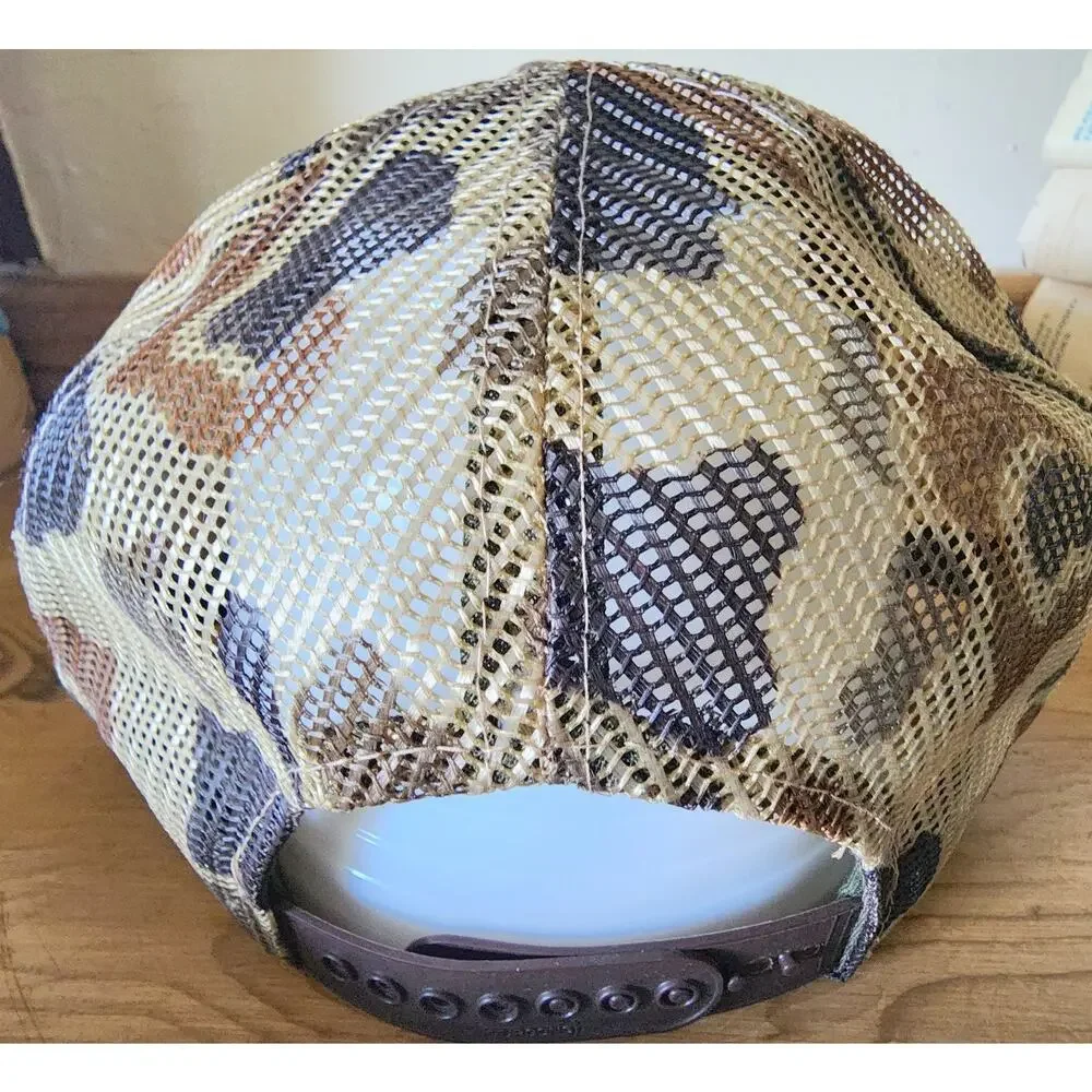 Scent Shield Trucker Hat Adjustable Snapback Camo Tan Brown Deer Hunter NOS